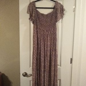 Free people floral maxi dress